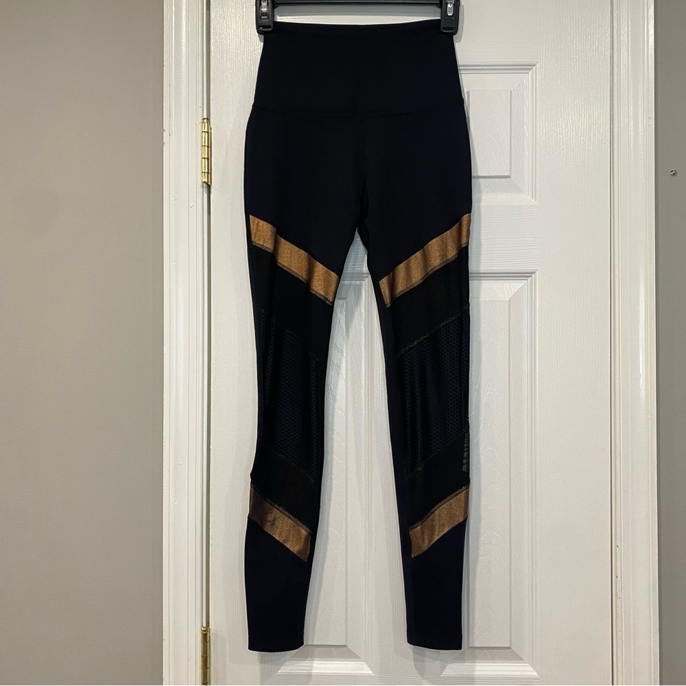 Beyond Yoga Soleil High Waist Long Legging Black Metallic Limited Edition XS